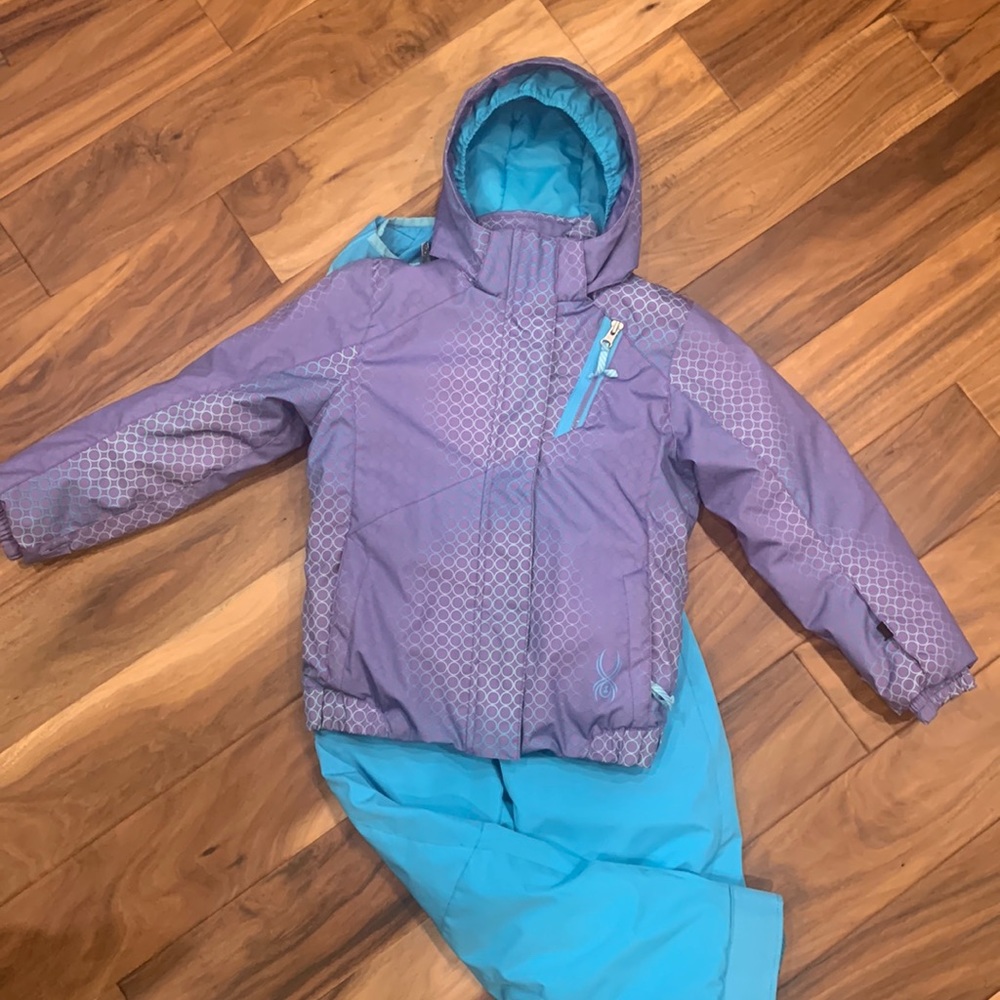 Spyder Kids Jacket - Purple and Blue